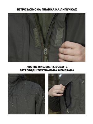 Куртка тактична зимова BEZET SnowPatrol хакі
