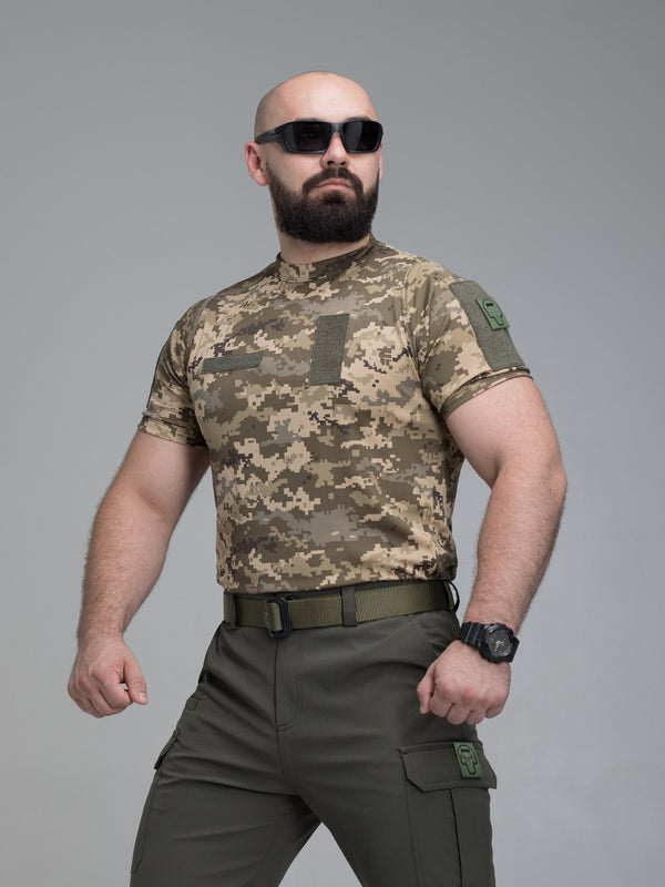 Футболка швидкосохнуча тактична BEZET піксель