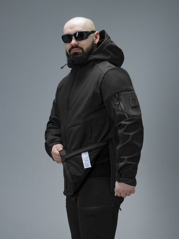 Куртка Softshell BEZET Робокоп GEN.III чорний