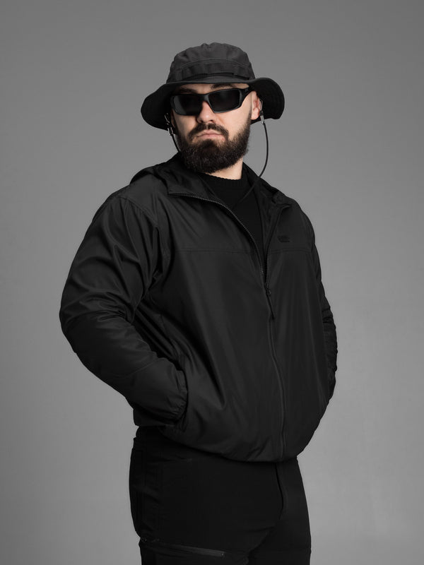 Куртка вітрівка швидкосохнуча BEZET SolarShield чорний