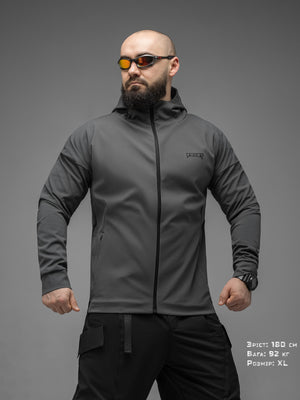 Куртка вітрівка BEZET Apex сірий