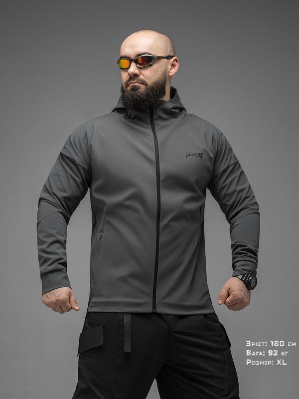 Куртка вітрівка BEZET Apex сірий