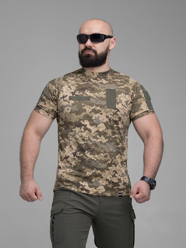 Футболка швидкосохнуча тактична BEZET піксель