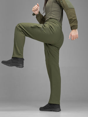 Штани карго тактичні жіночі Softshell BEZET Techwear хакі
