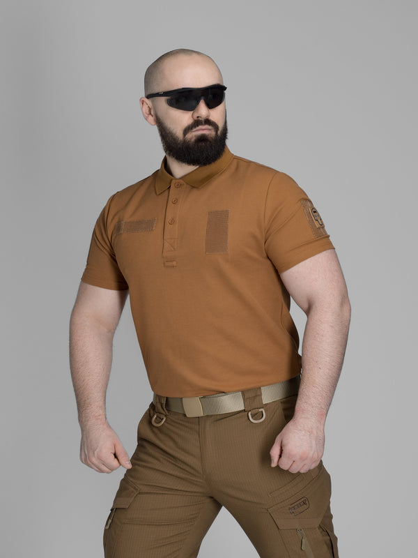 Футболка поло тактична BEZET койот