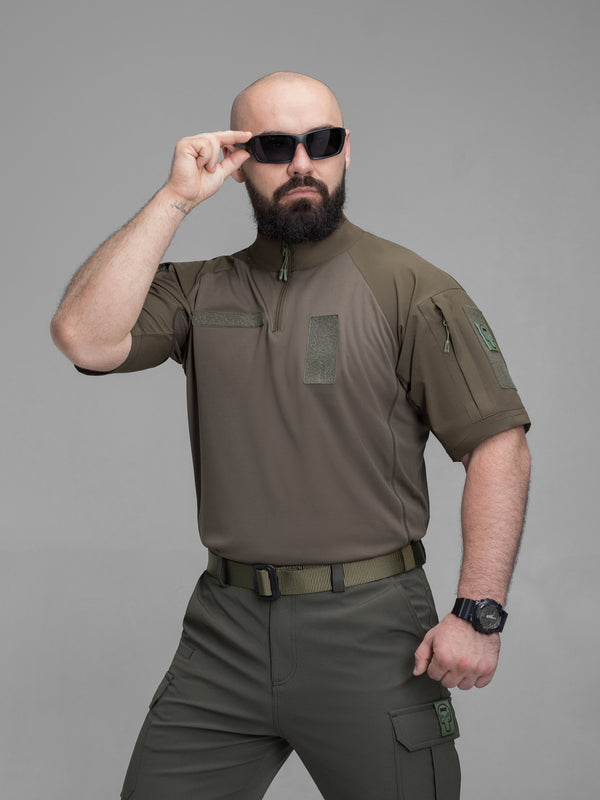 Футболка тактична бойова BEZET Combat хакі