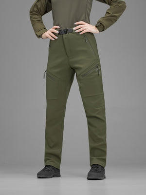 Штани карго тактичні жіночі Softshell BEZET Techwear хакі