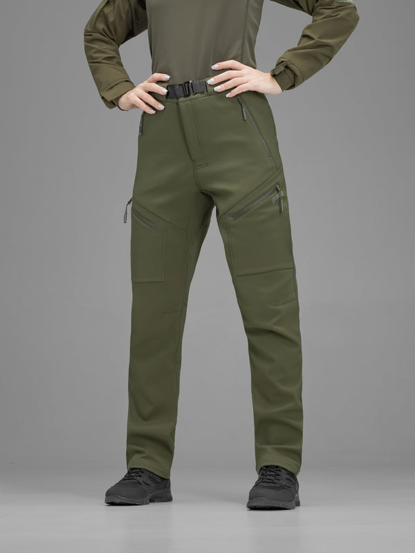 Штани карго тактичні жіночі Softshell BEZET Techwear хакі