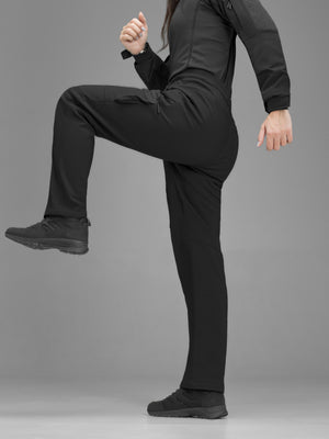 Штани карго тактичні жіночі Softshell BEZET Techwear чорний