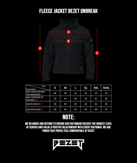 BEZET Unbreak fleece sweatshirt black