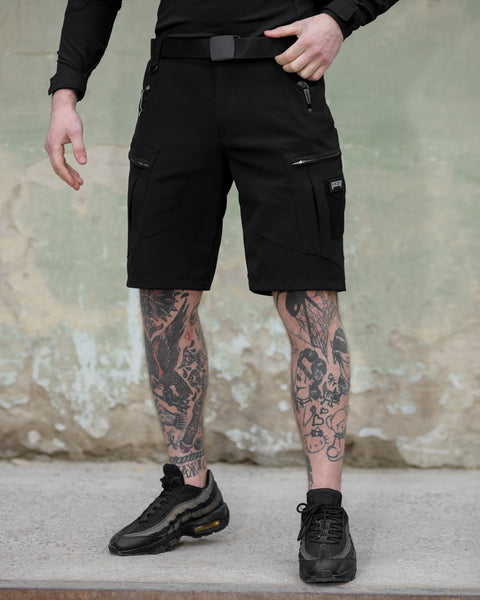 Men's Echelon tactical cargo shorts black