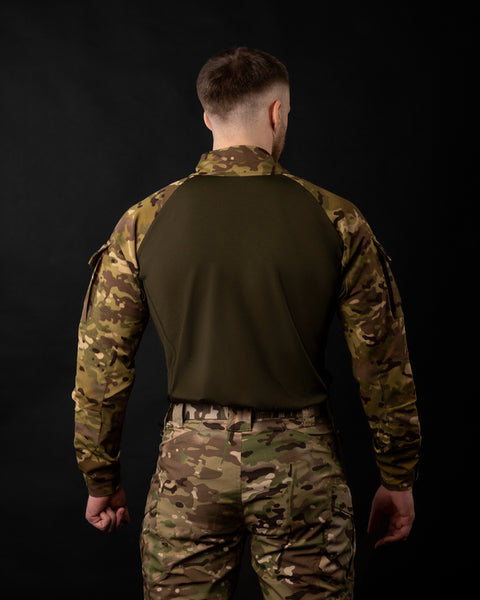 Men's camouflage tactical combat shirt