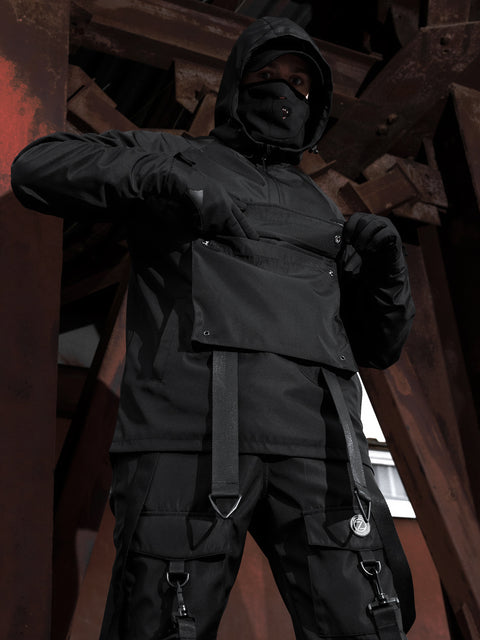 Kurtka męska anorakowa w kolorze czarnym "JEDI"