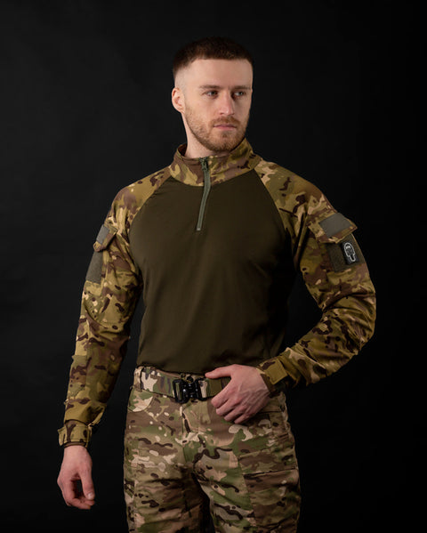 Men's camouflage tactical combat shirt